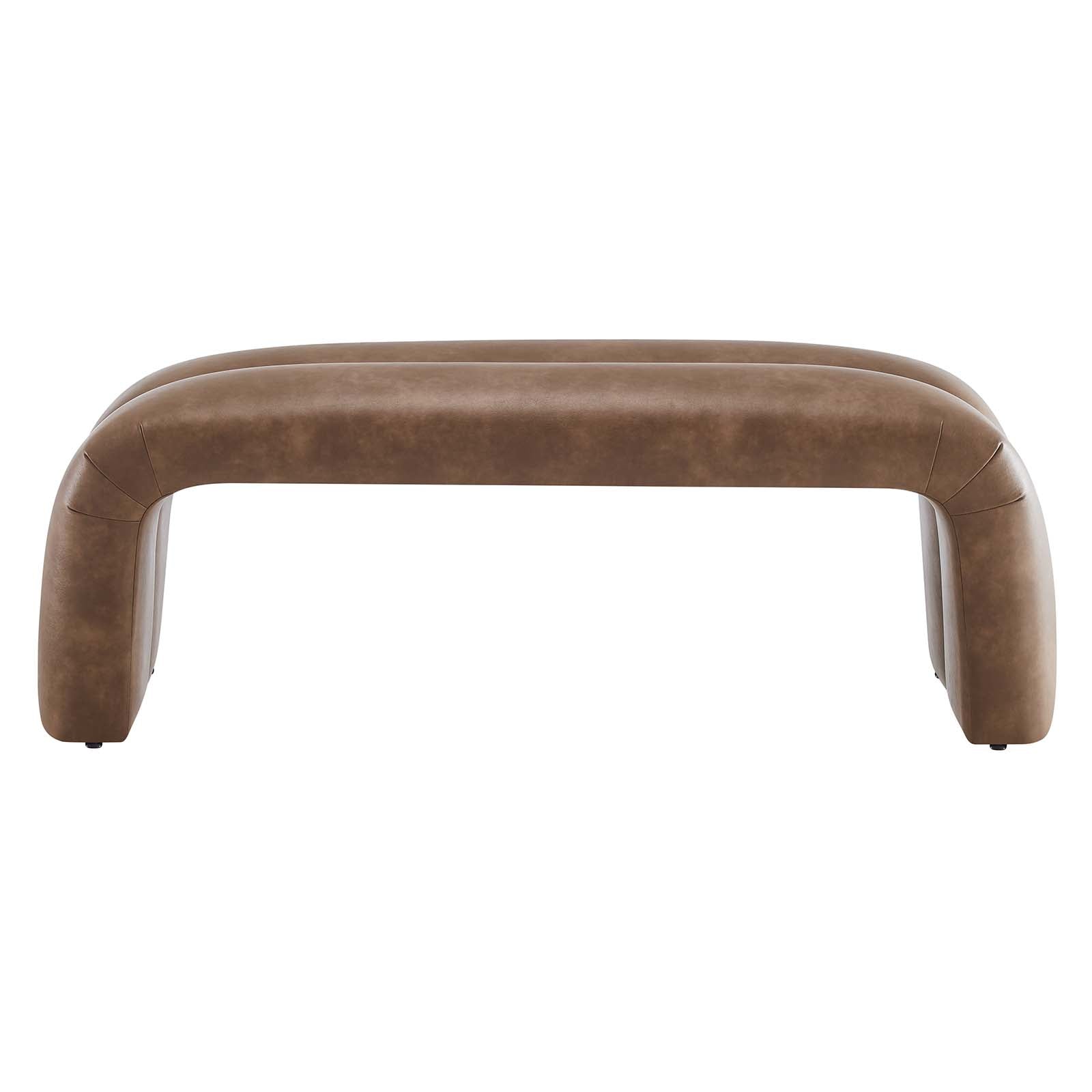 Dax 50.5" Vegan Leather Upholstered Accent Bench - East Shore Modern Home Furnishings