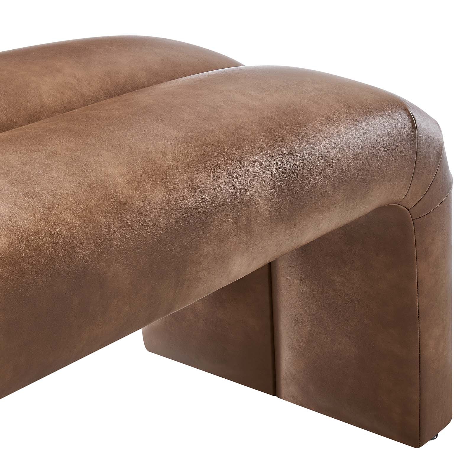 Dax 50.5" Vegan Leather Upholstered Accent Bench - East Shore Modern Home Furnishings