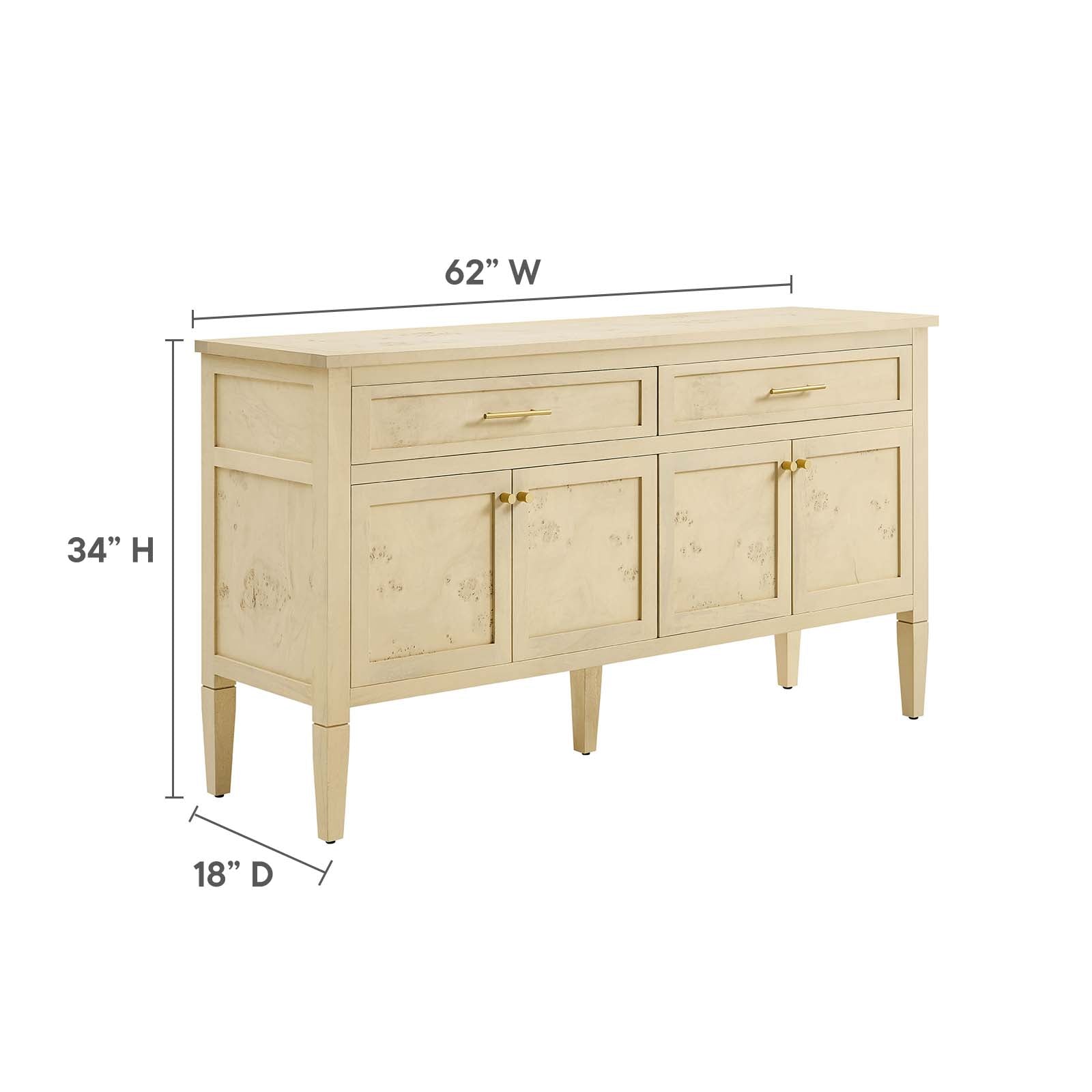 Elysian 62" Wood Sideboard - East Shore Modern Home Furnishings