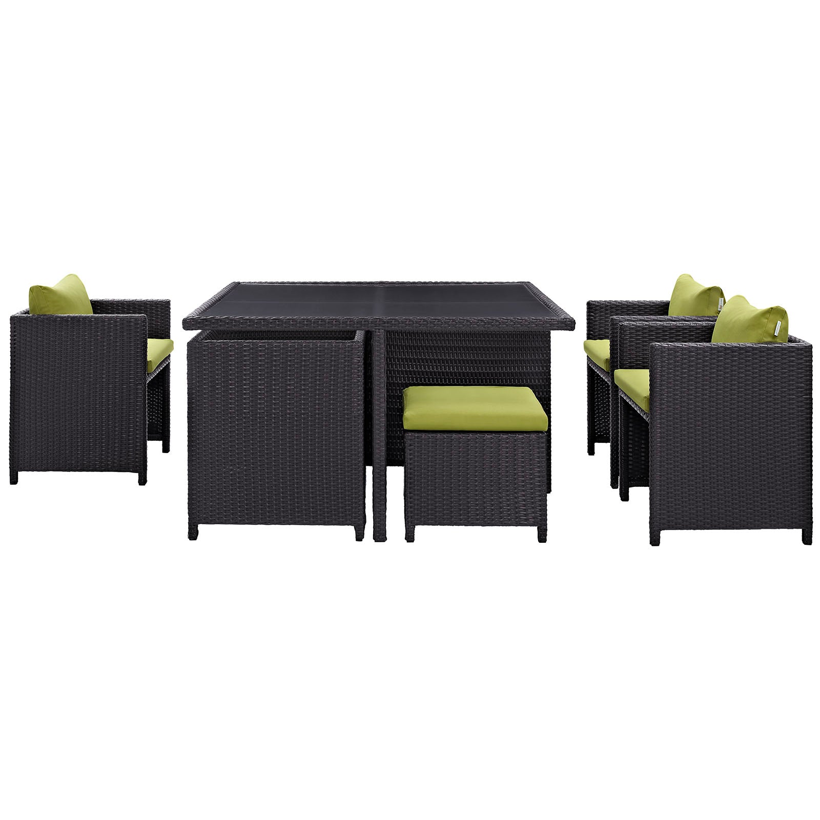 Inverse 9 Piece Outdoor Patio Dining Set - East Shore Modern Home Furnishings