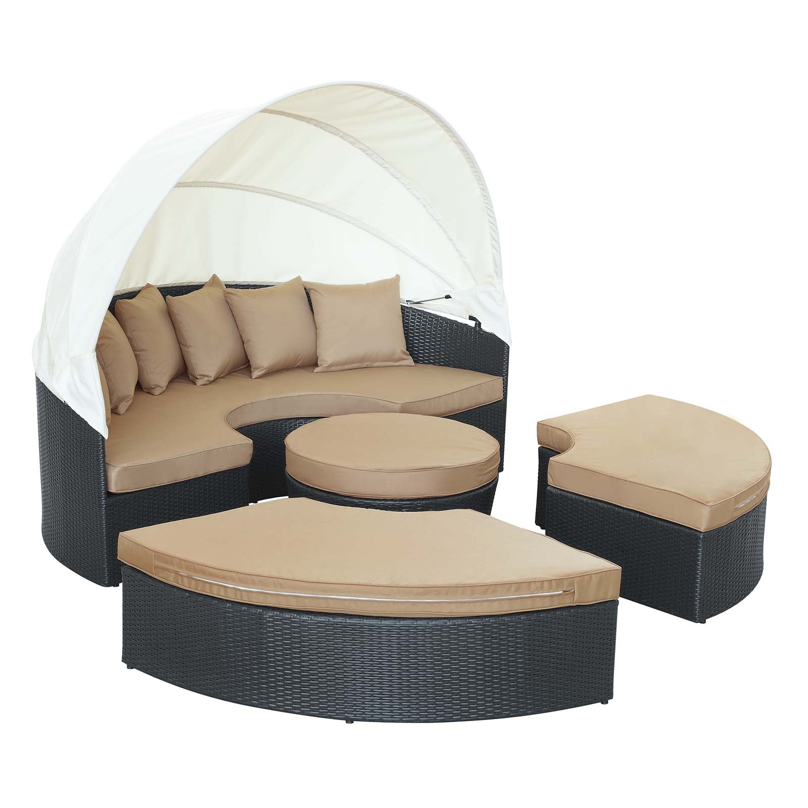 Quest Canopy Outdoor Patio Daybed - East Shore Modern Home Furnishings