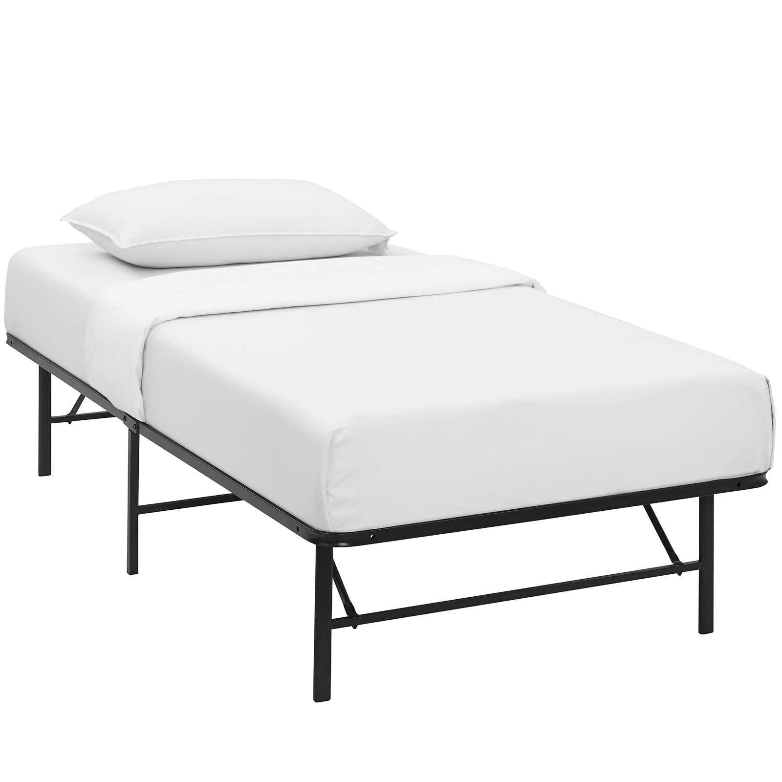 Horizon Twin Stainless Steel Bed Frame - East Shore Modern Home Furnishings