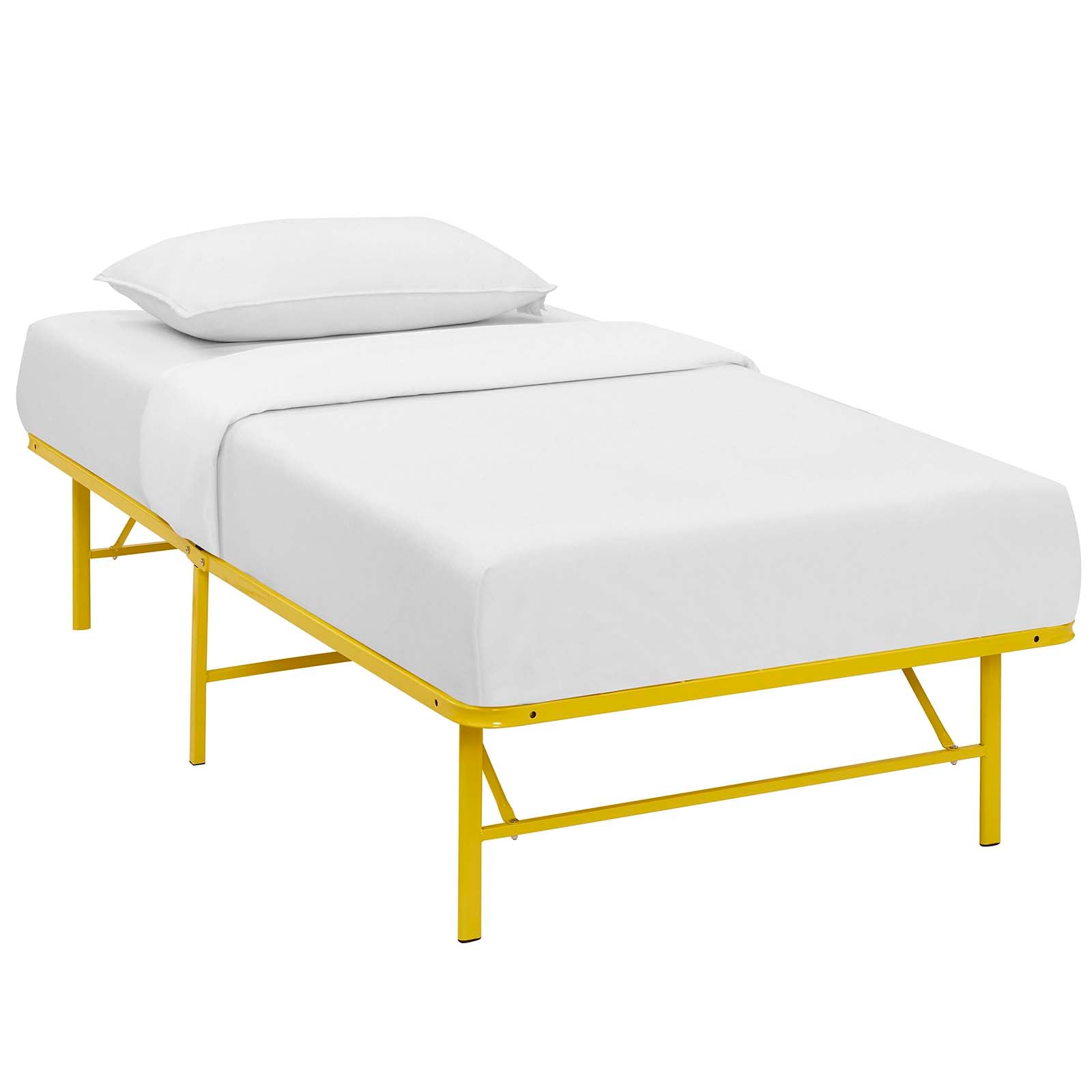 Horizon Twin Stainless Steel Bed Frame - East Shore Modern Home Furnishings