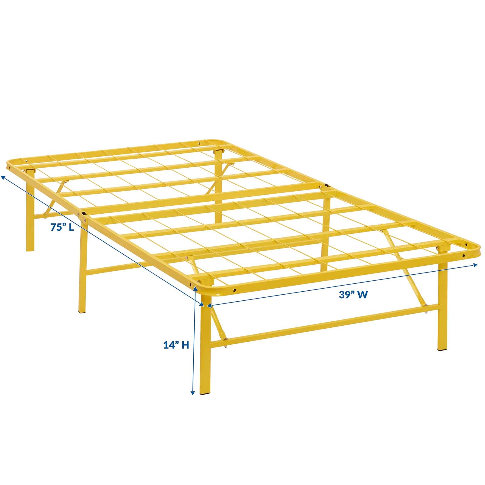 Horizon Twin Stainless Steel Bed Frame - East Shore Modern Home Furnishings