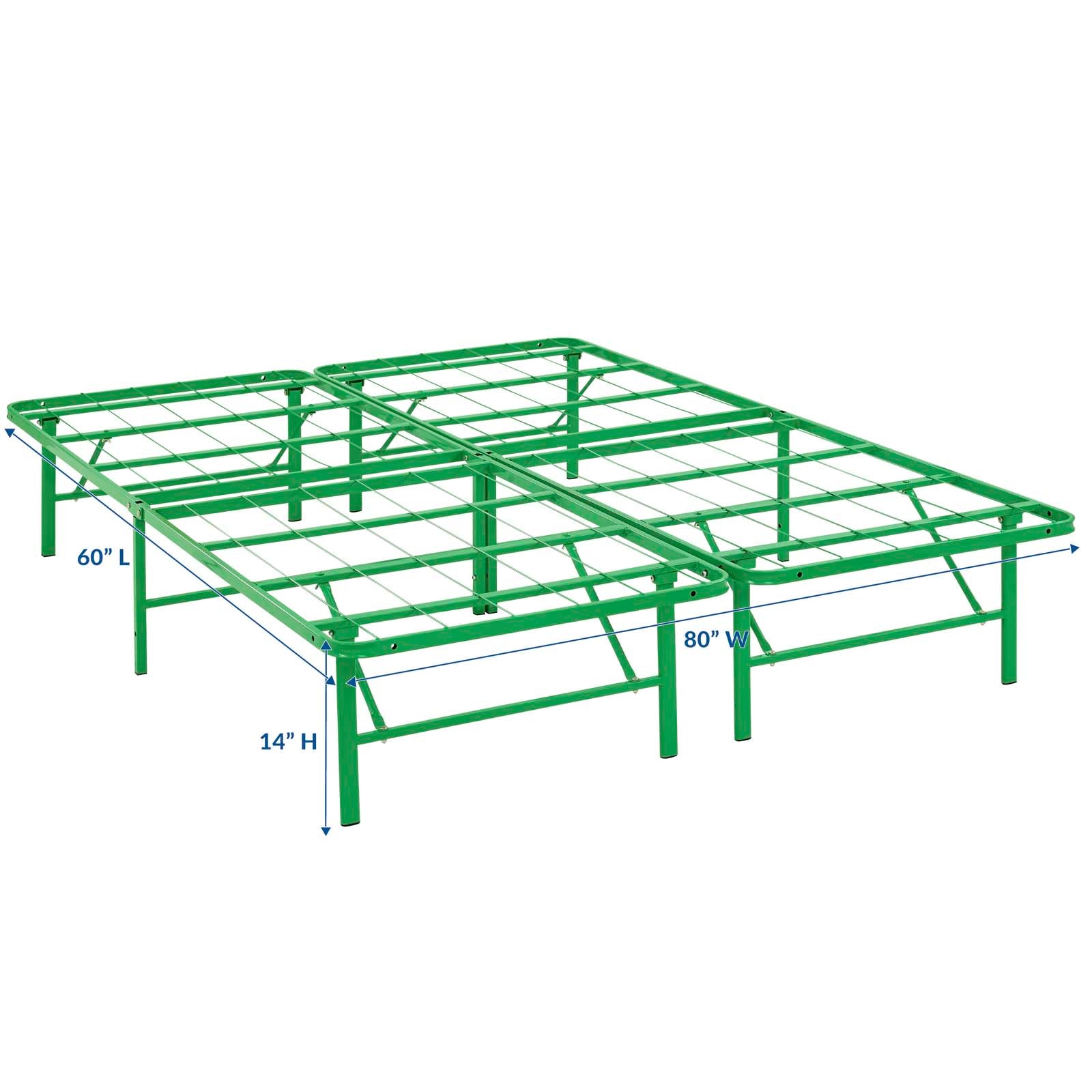 Horizon Queen Stainless Steel Bed Frame - East Shore Modern Home Furnishings