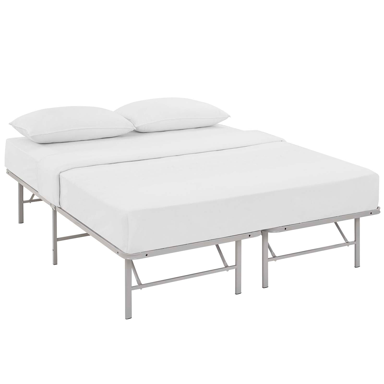 Horizon Queen Stainless Steel Bed Frame - East Shore Modern Home Furnishings