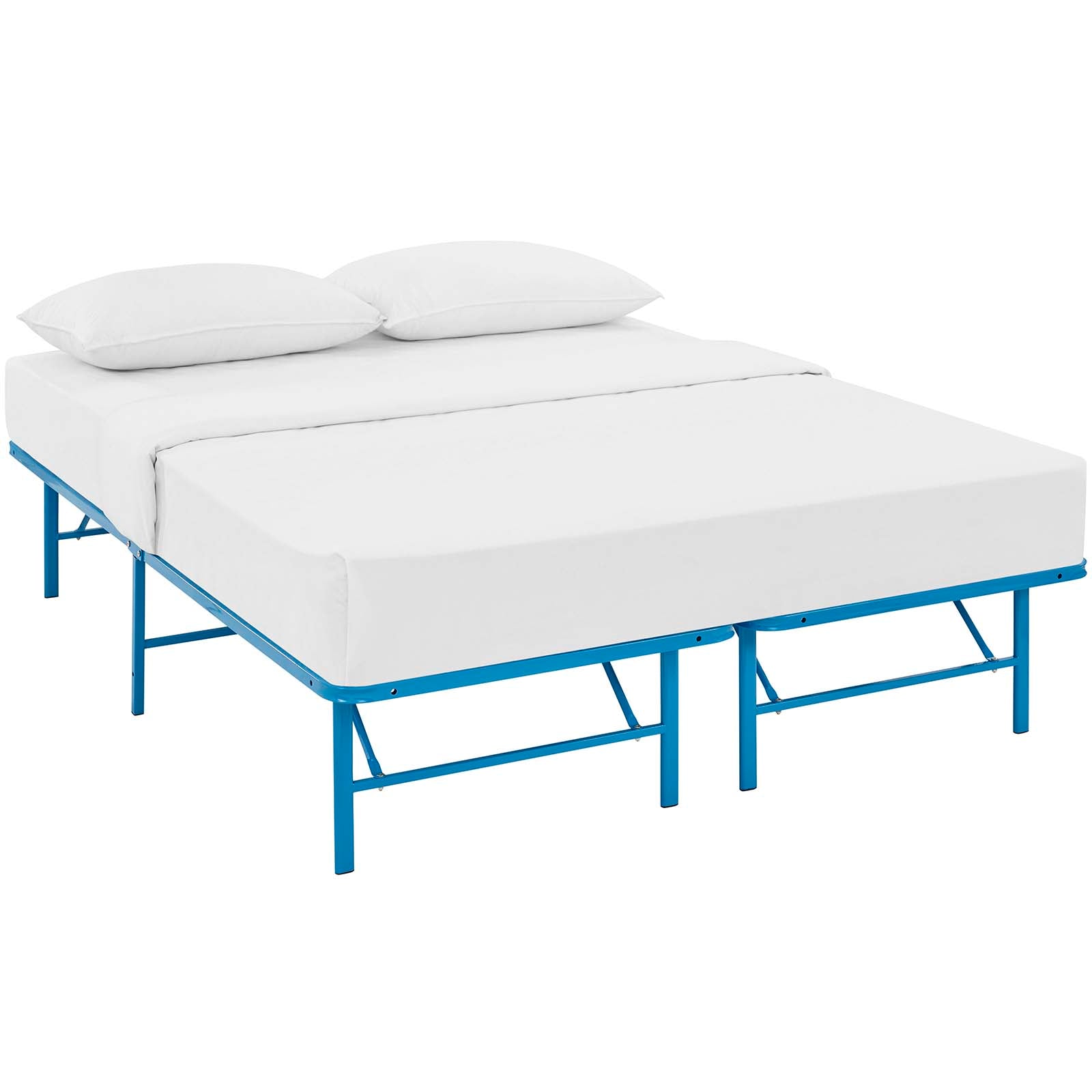 Horizon Queen Stainless Steel Bed Frame - East Shore Modern Home Furnishings