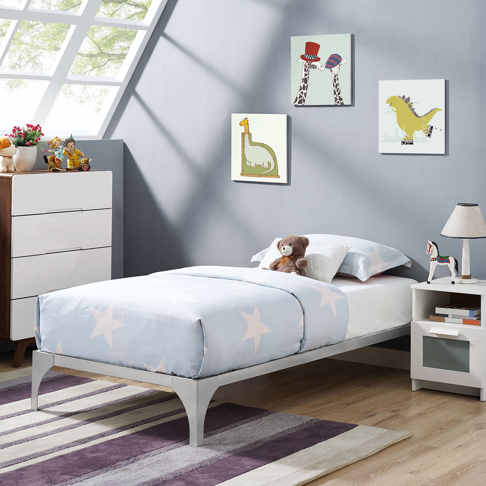 Ollie Twin Bed Frame - East Shore Modern Home Furnishings