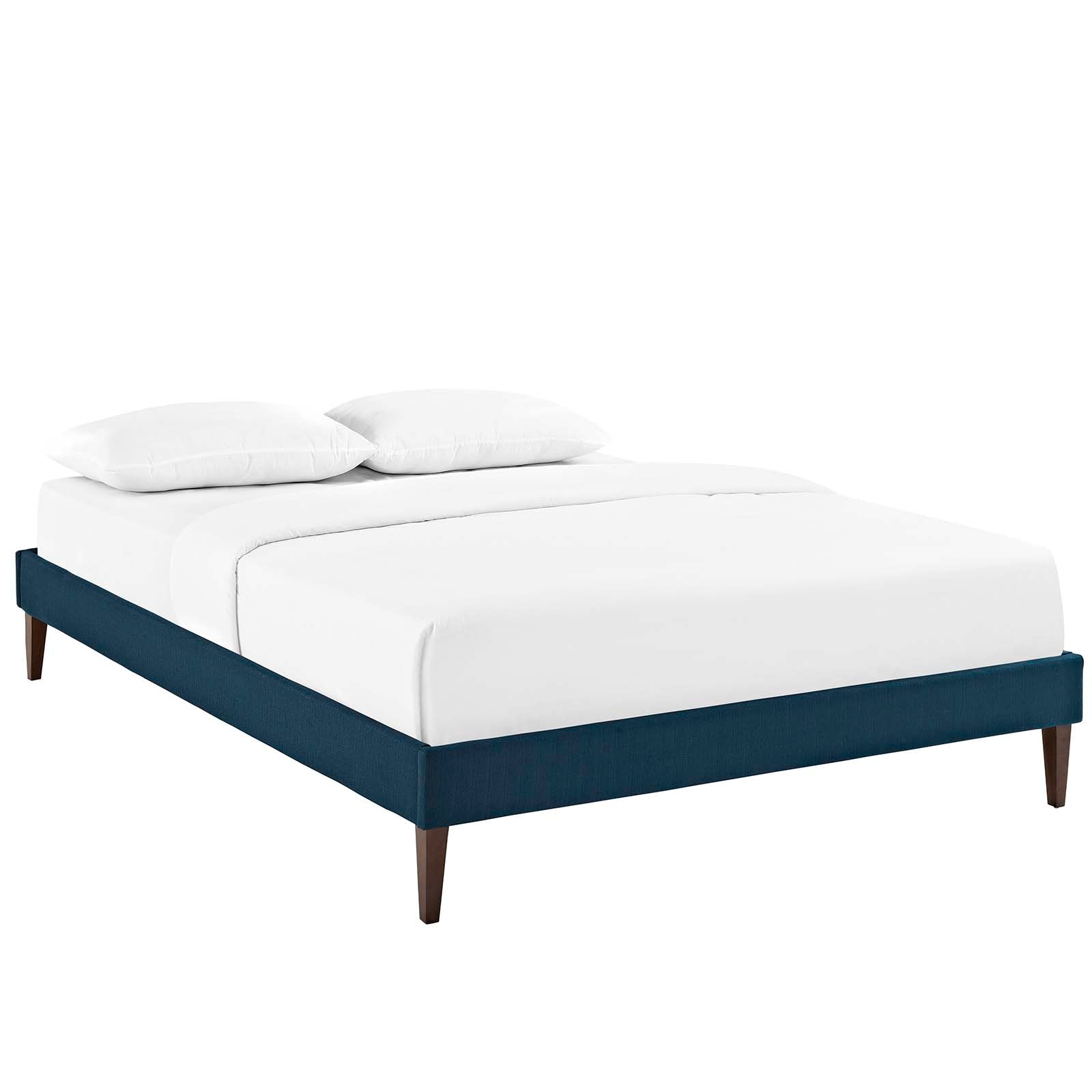 Tessie Queen Fabric Bed Frame with Squared Tapered Legs - East Shore Modern Home Furnishings