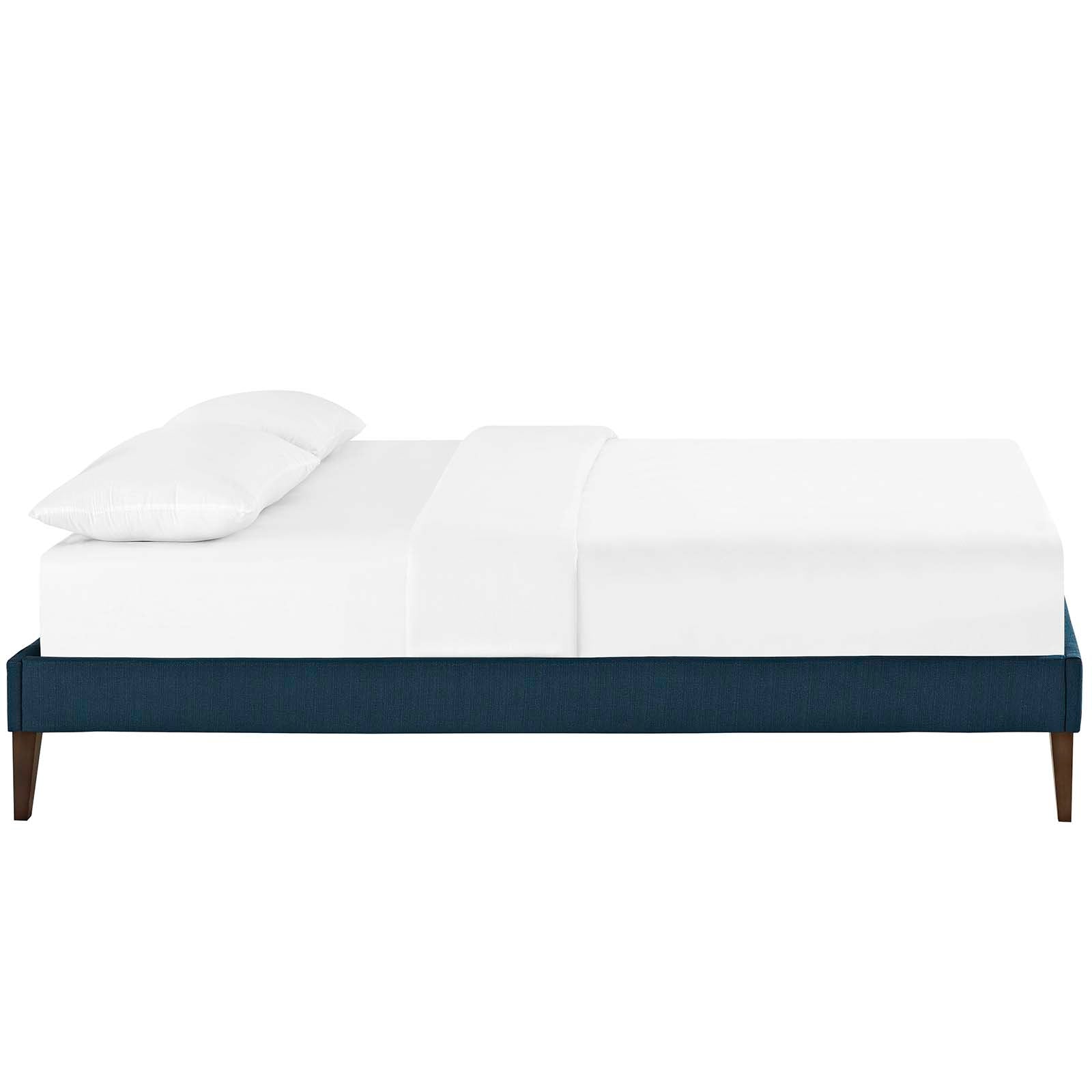 Tessie Queen Fabric Bed Frame with Squared Tapered Legs - East Shore Modern Home Furnishings