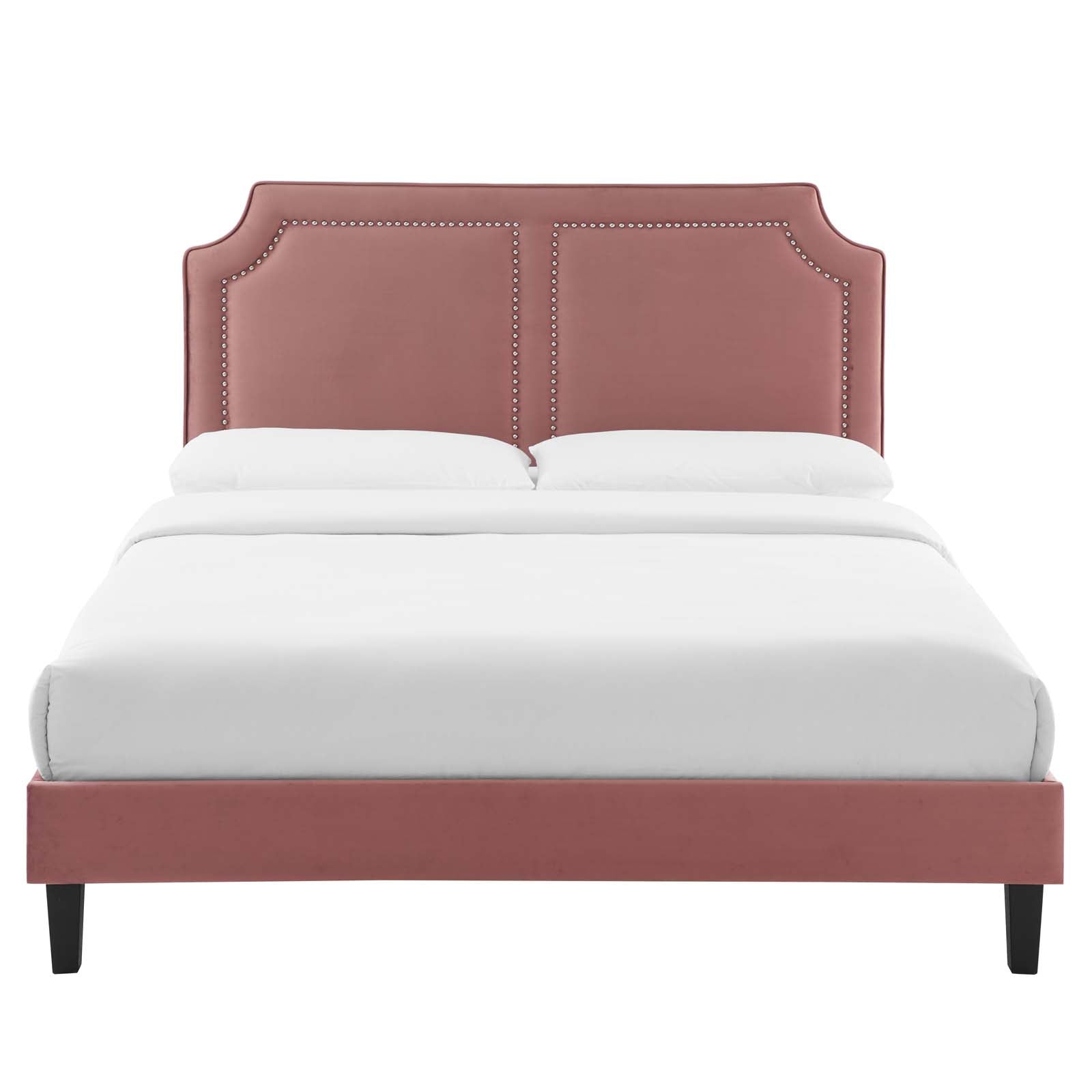 Novi Performance Velvet Full Bed - East Shore Modern Home Furnishings