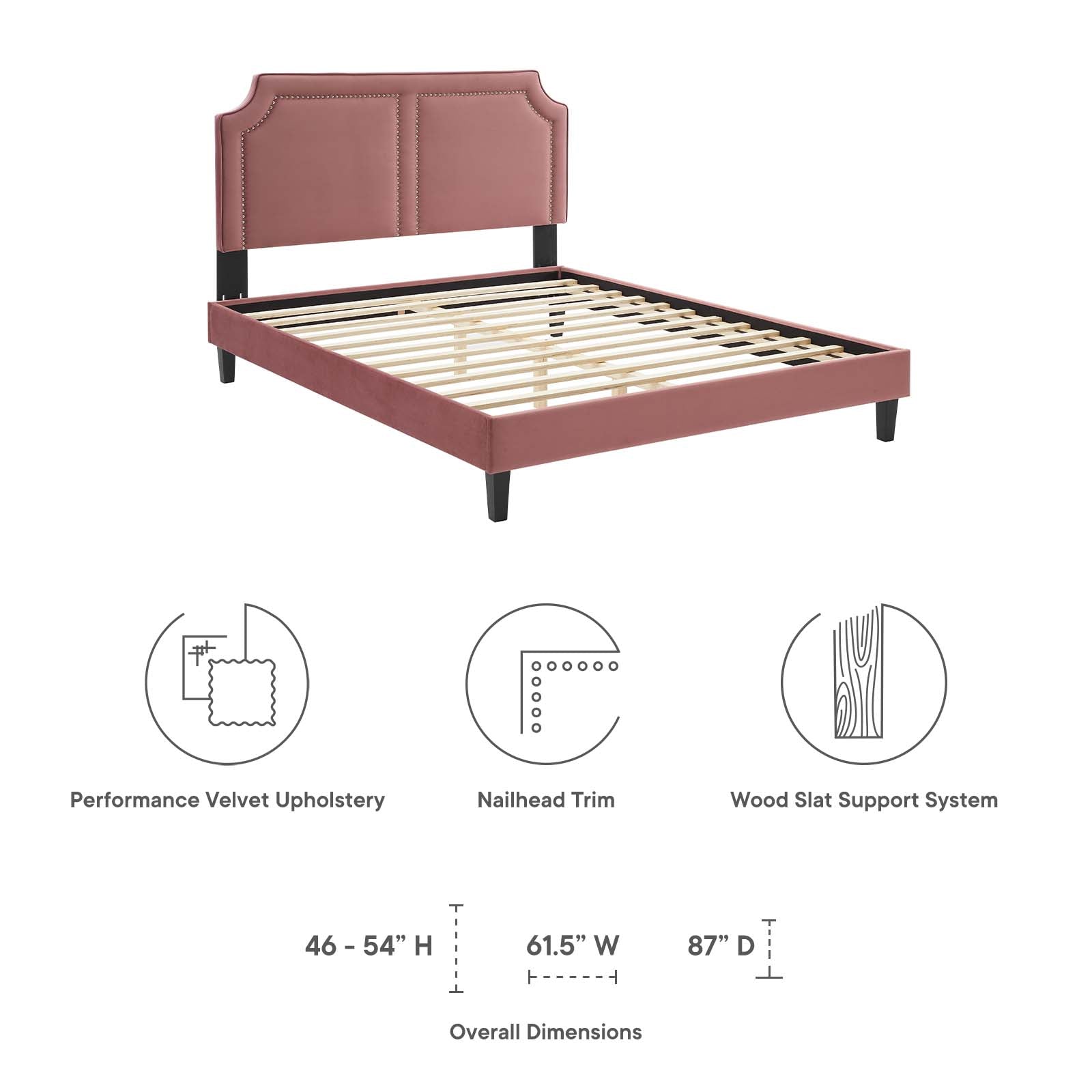 Novi Performance Velvet Full Bed - East Shore Modern Home Furnishings