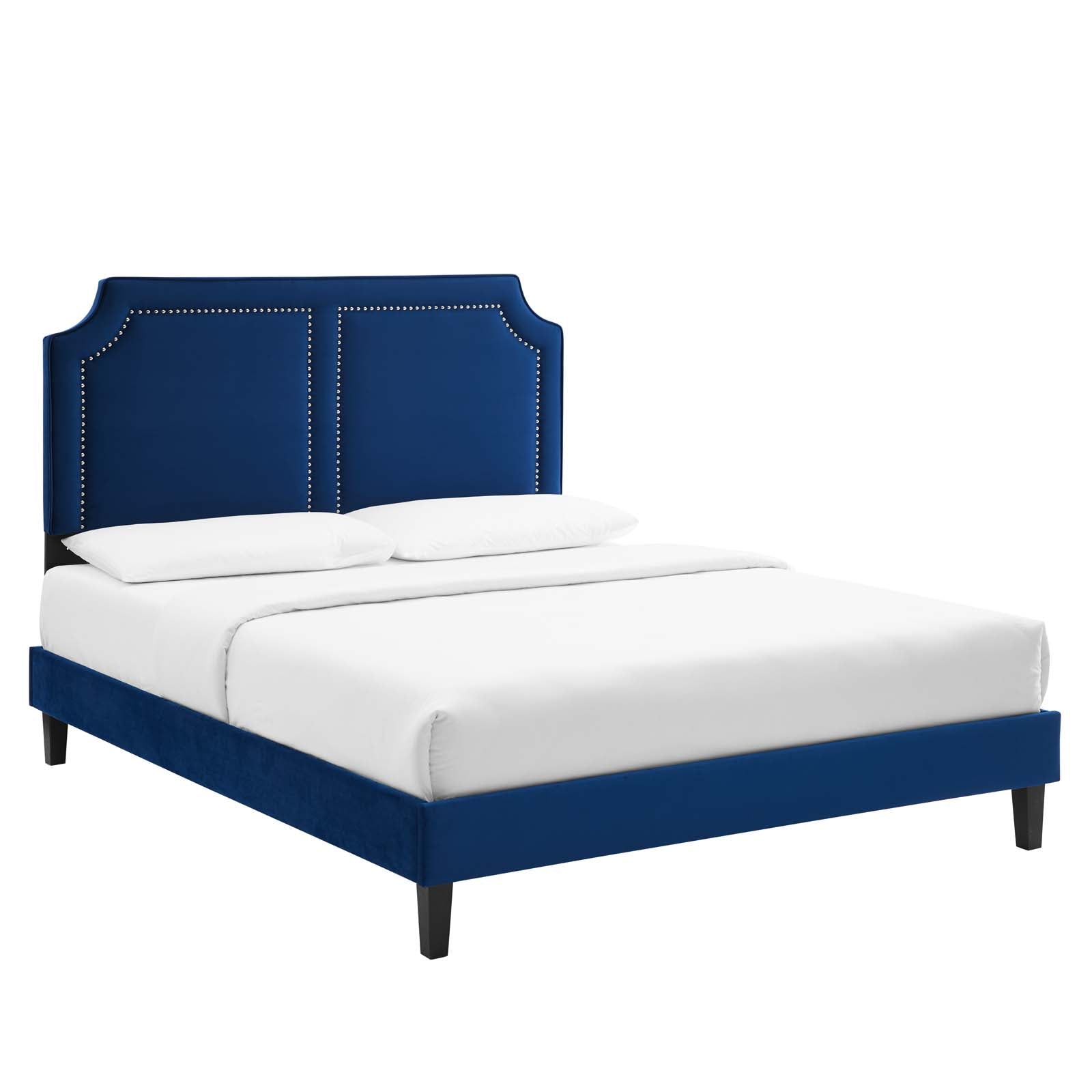 Novi Performance Velvet Full Bed - East Shore Modern Home Furnishings