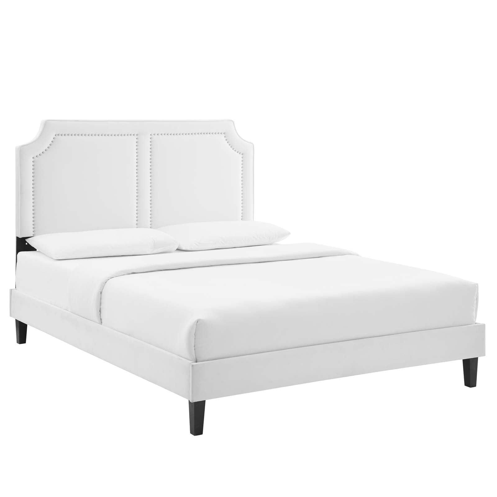 Novi Performance Velvet Full Bed - East Shore Modern Home Furnishings