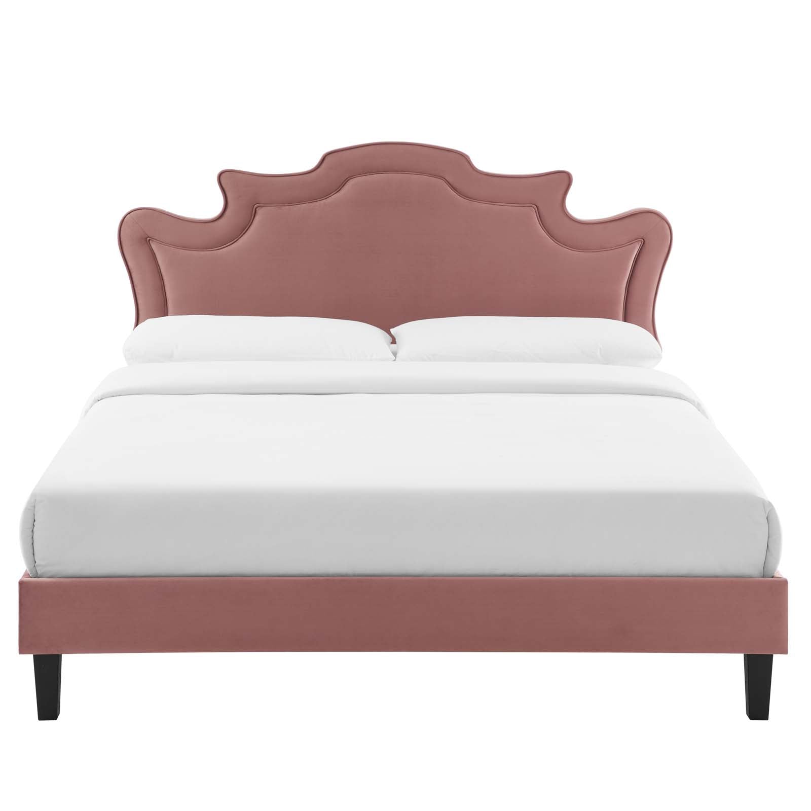 Neena Performance Velvet Full Bed - East Shore Modern Home Furnishings