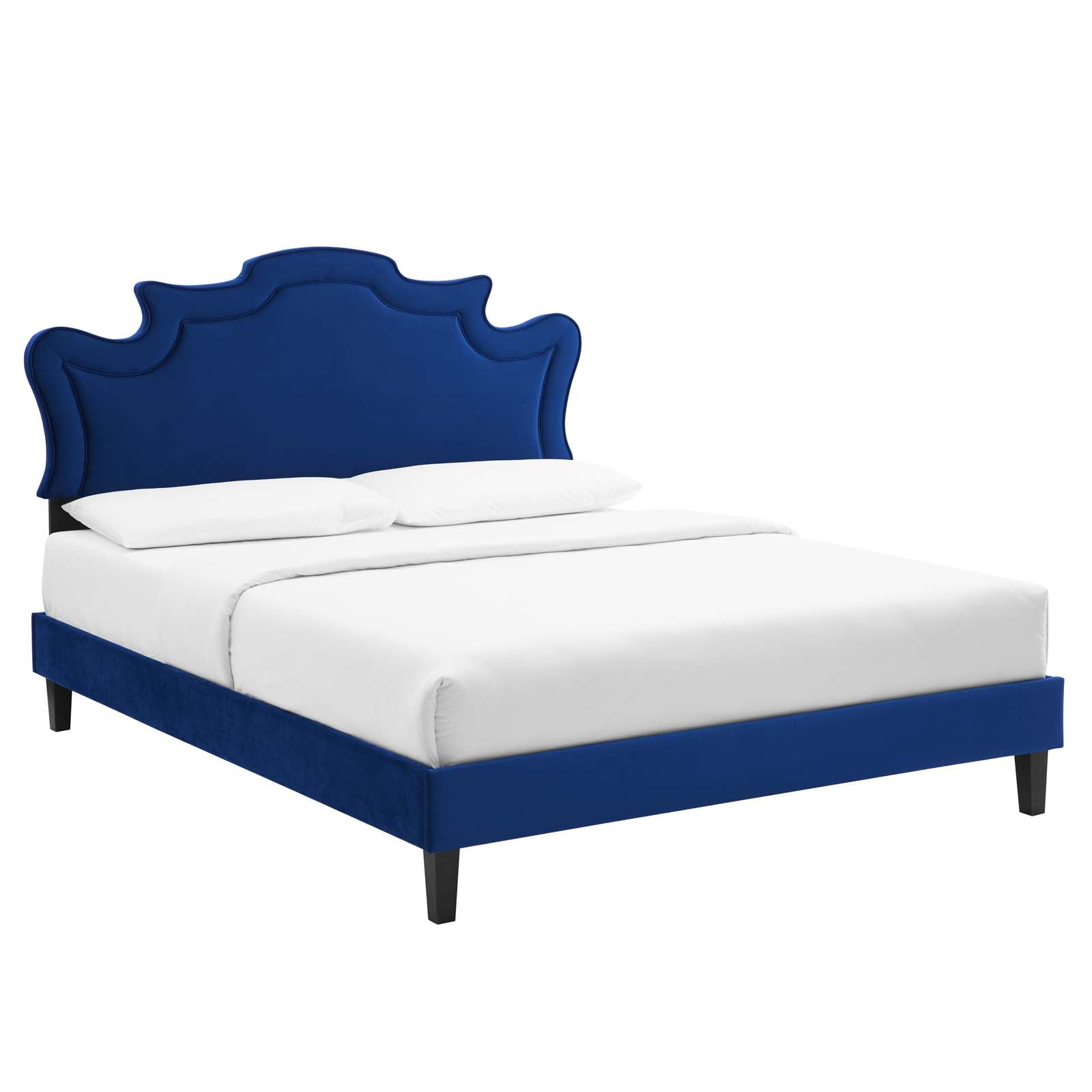 Neena Performance Velvet Full Bed - East Shore Modern Home Furnishings