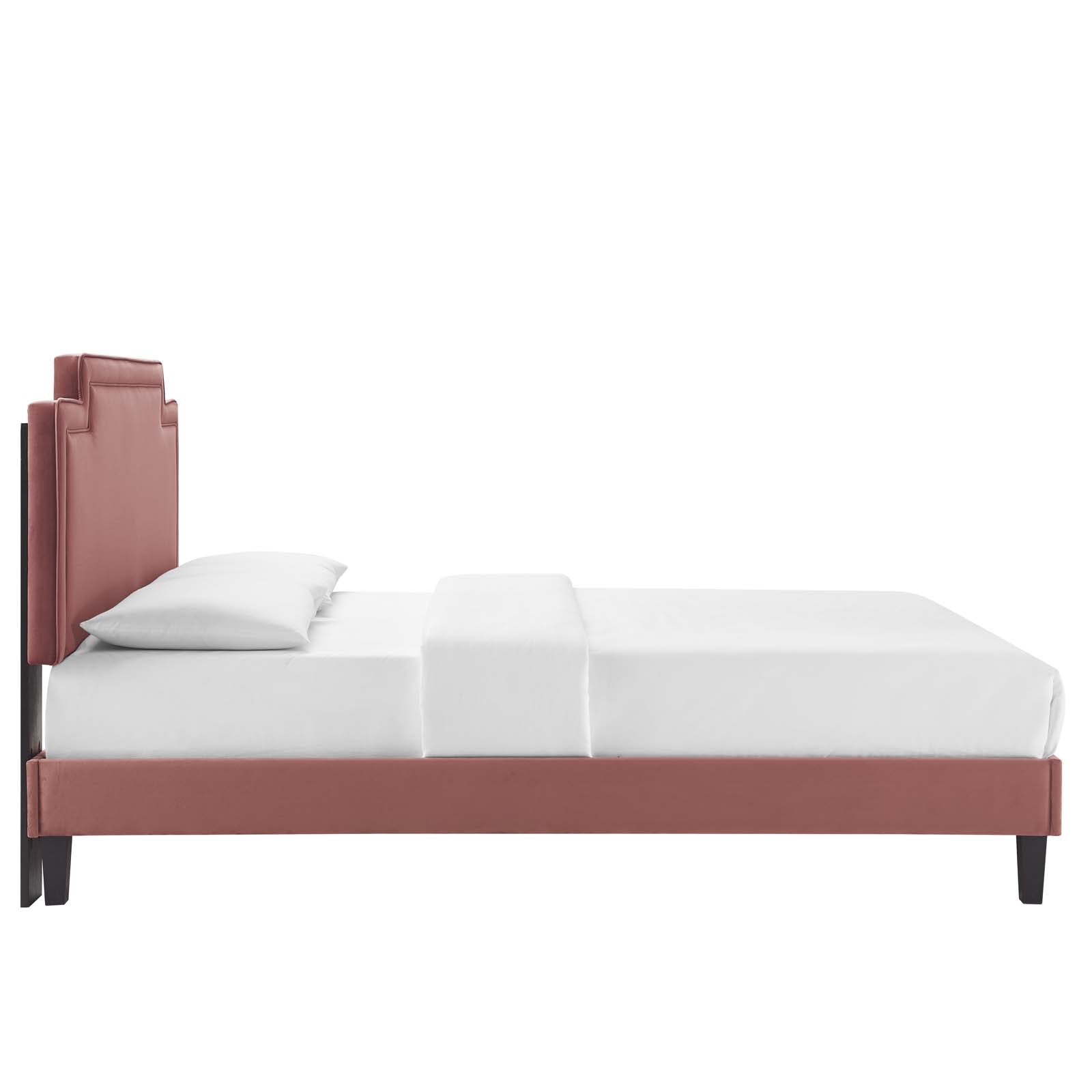 Liva Performance Velvet Full Bed - East Shore Modern Home Furnishings