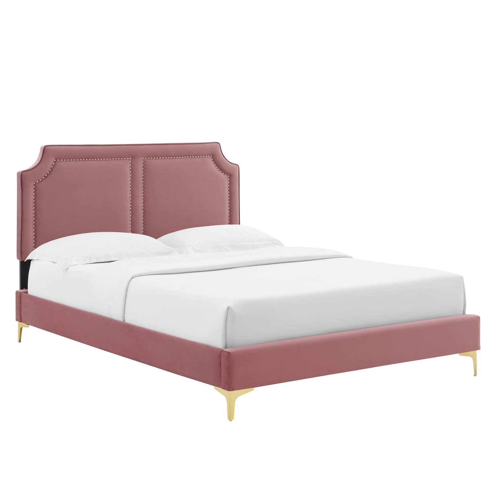 Novi Performance Velvet King Bed - East Shore Modern Home Furnishings