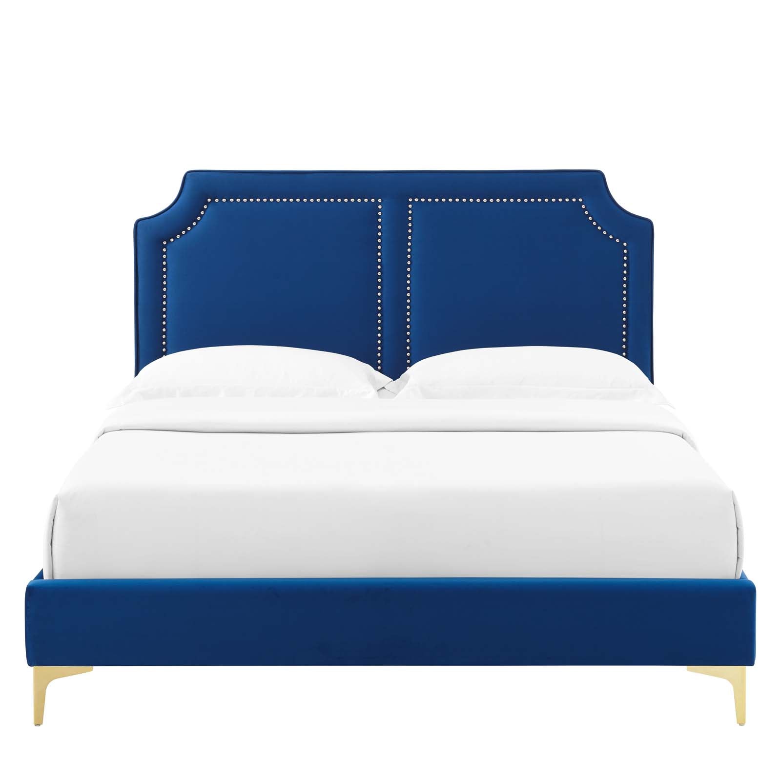 Novi Performance Velvet King Bed - East Shore Modern Home Furnishings