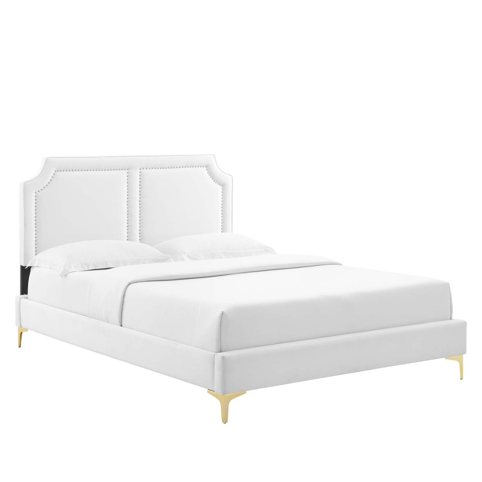 Novi Performance Velvet King Bed - East Shore Modern Home Furnishings