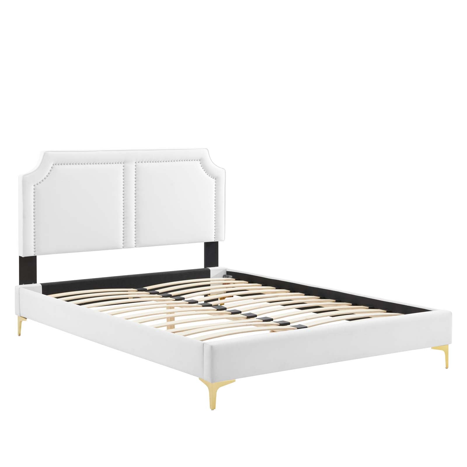 Novi Performance Velvet King Bed - East Shore Modern Home Furnishings