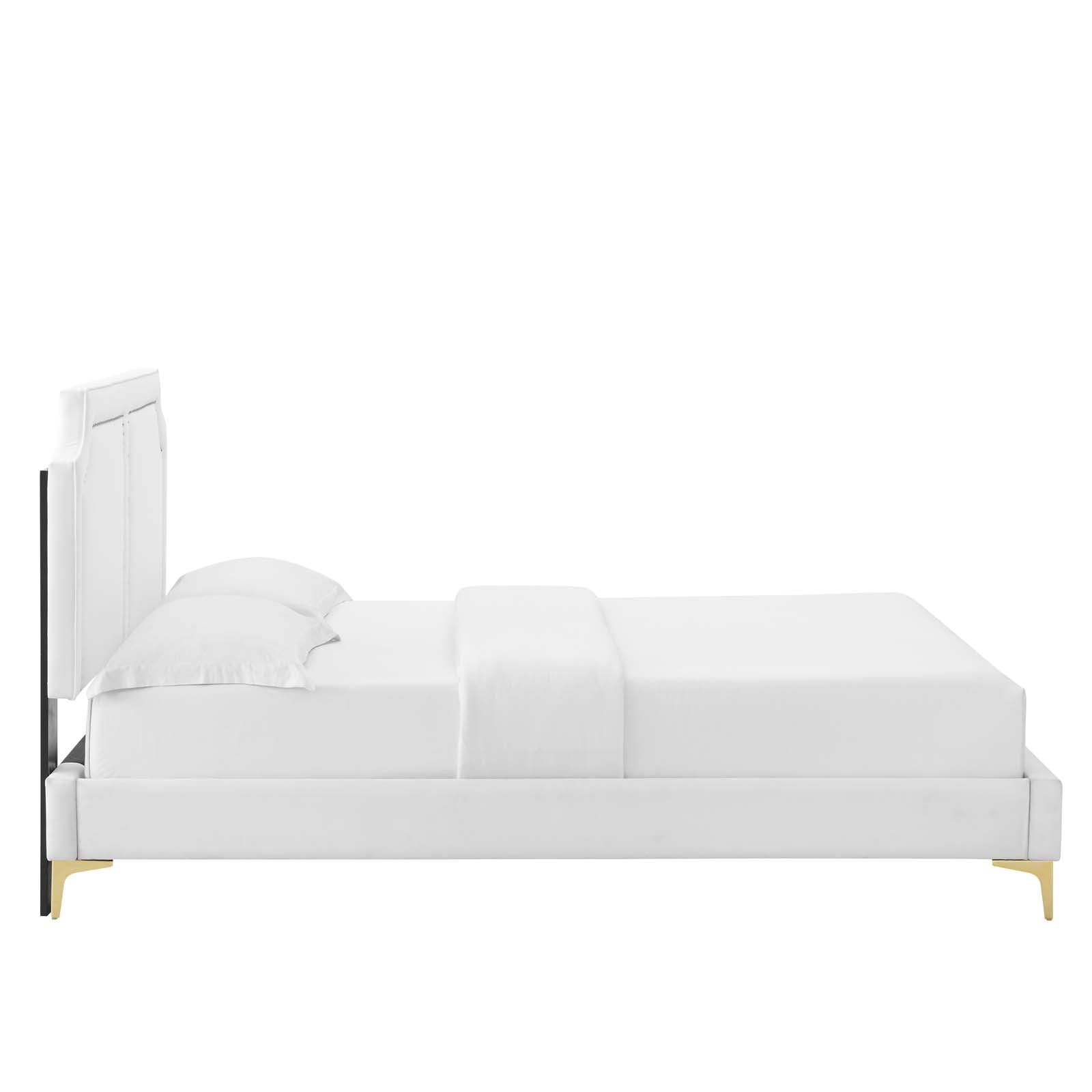 Novi Performance Velvet King Bed - East Shore Modern Home Furnishings