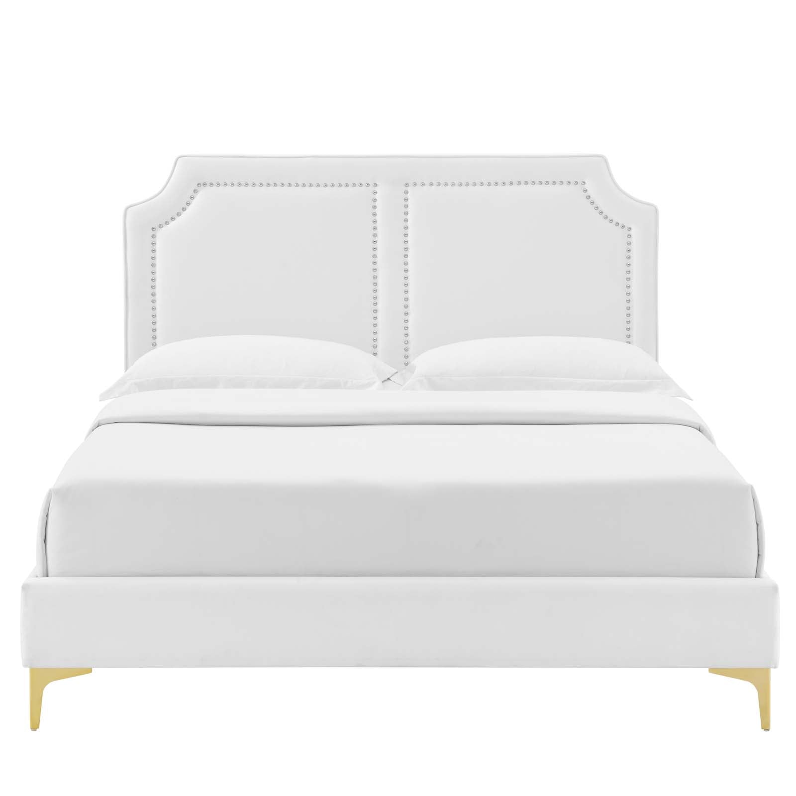 Novi Performance Velvet King Bed - East Shore Modern Home Furnishings