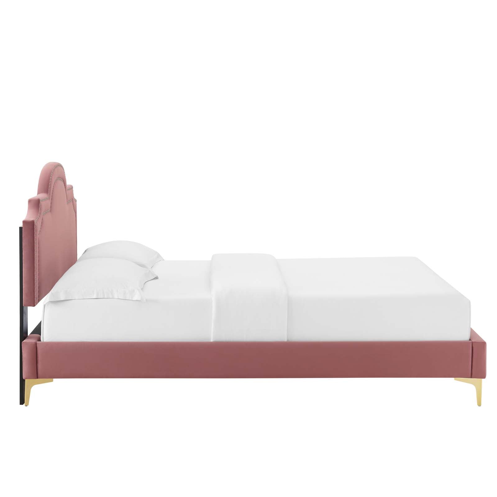 Aviana Performance Velvet King Bed - East Shore Modern Home Furnishings