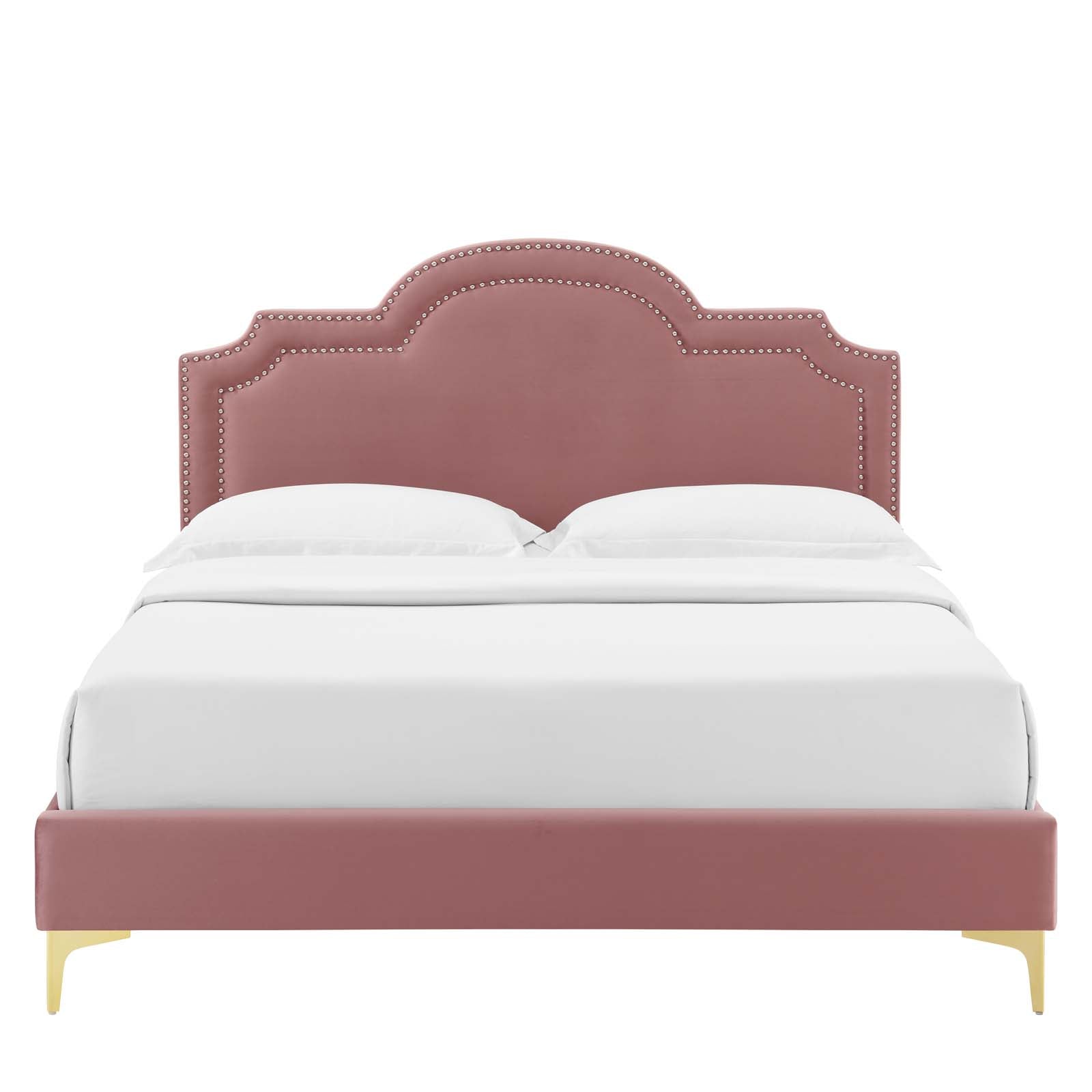 Aviana Performance Velvet King Bed - East Shore Modern Home Furnishings