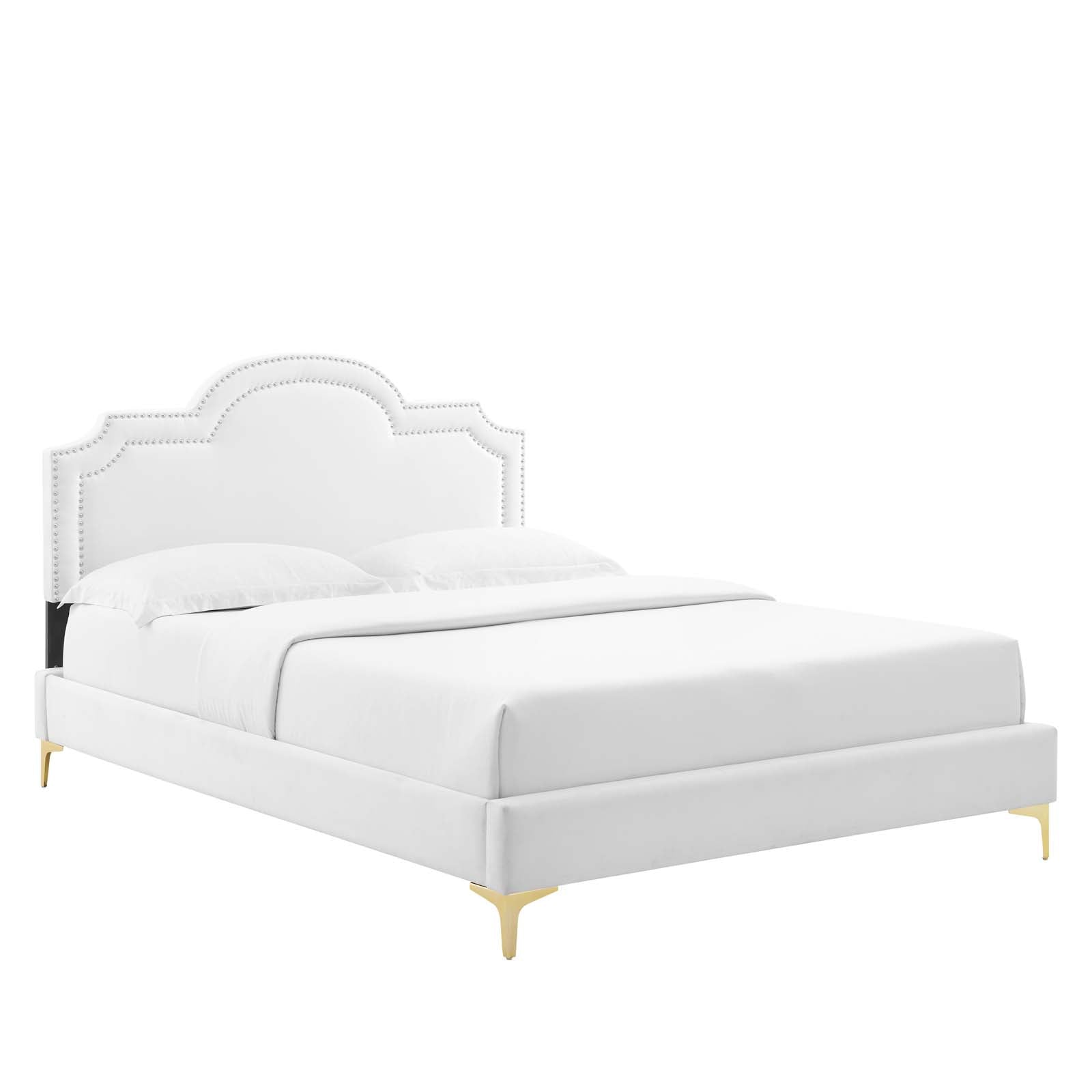 Aviana Performance Velvet King Bed - East Shore Modern Home Furnishings