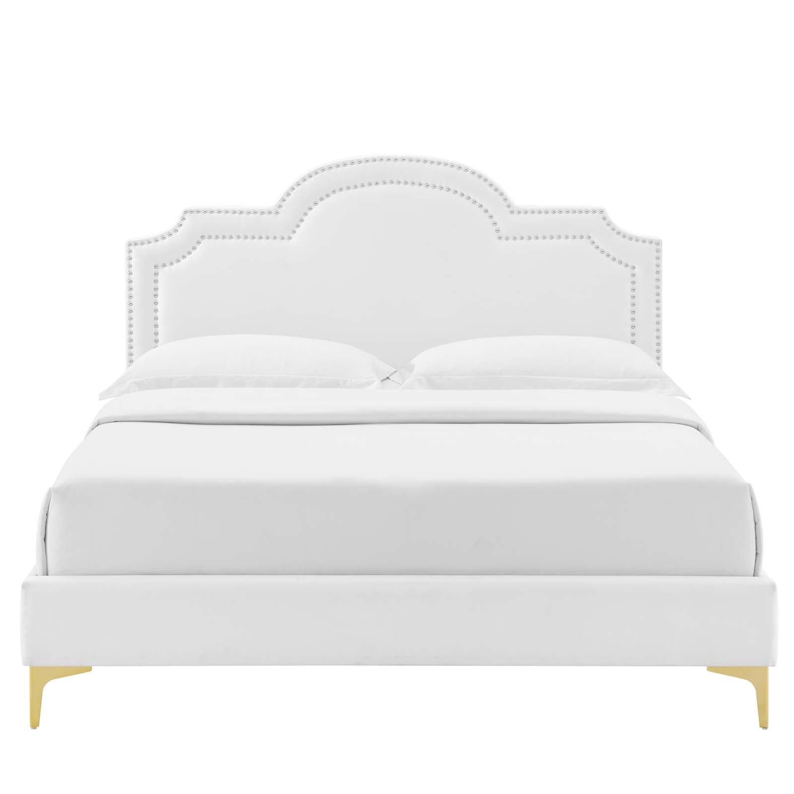 Aviana Performance Velvet King Bed - East Shore Modern Home Furnishings