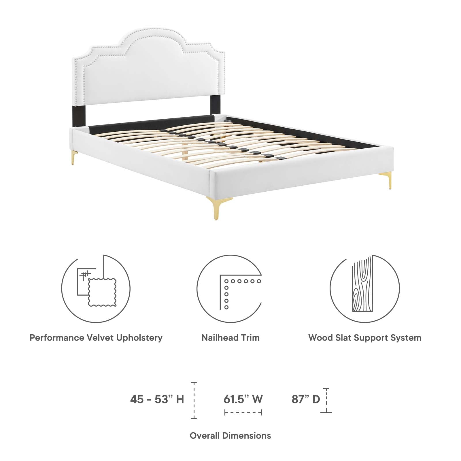 Aviana Performance Velvet King Bed - East Shore Modern Home Furnishings