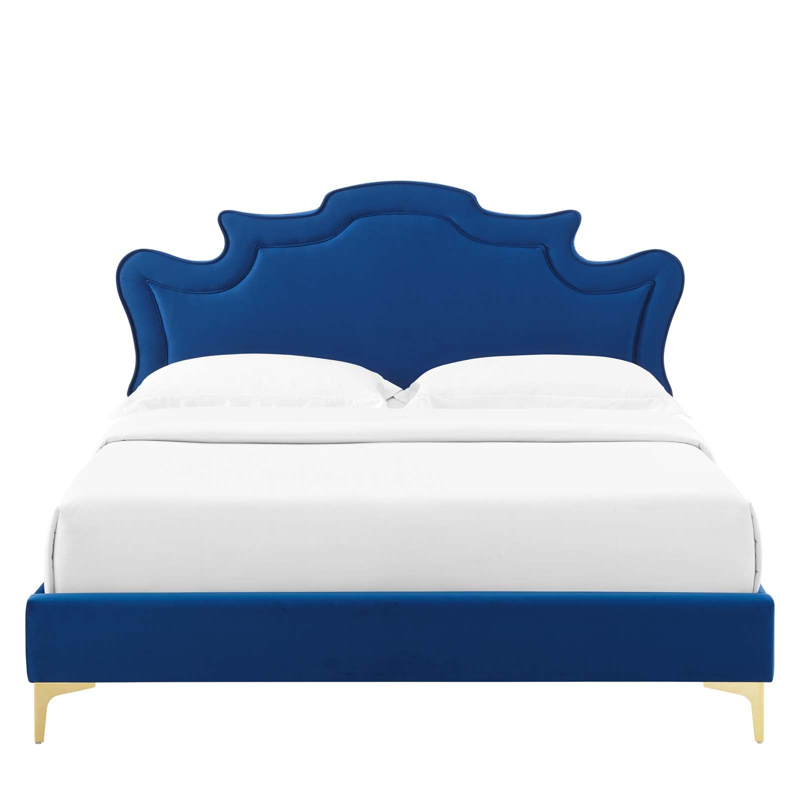 Neena Performance Velvet King Bed - East Shore Modern Home Furnishings