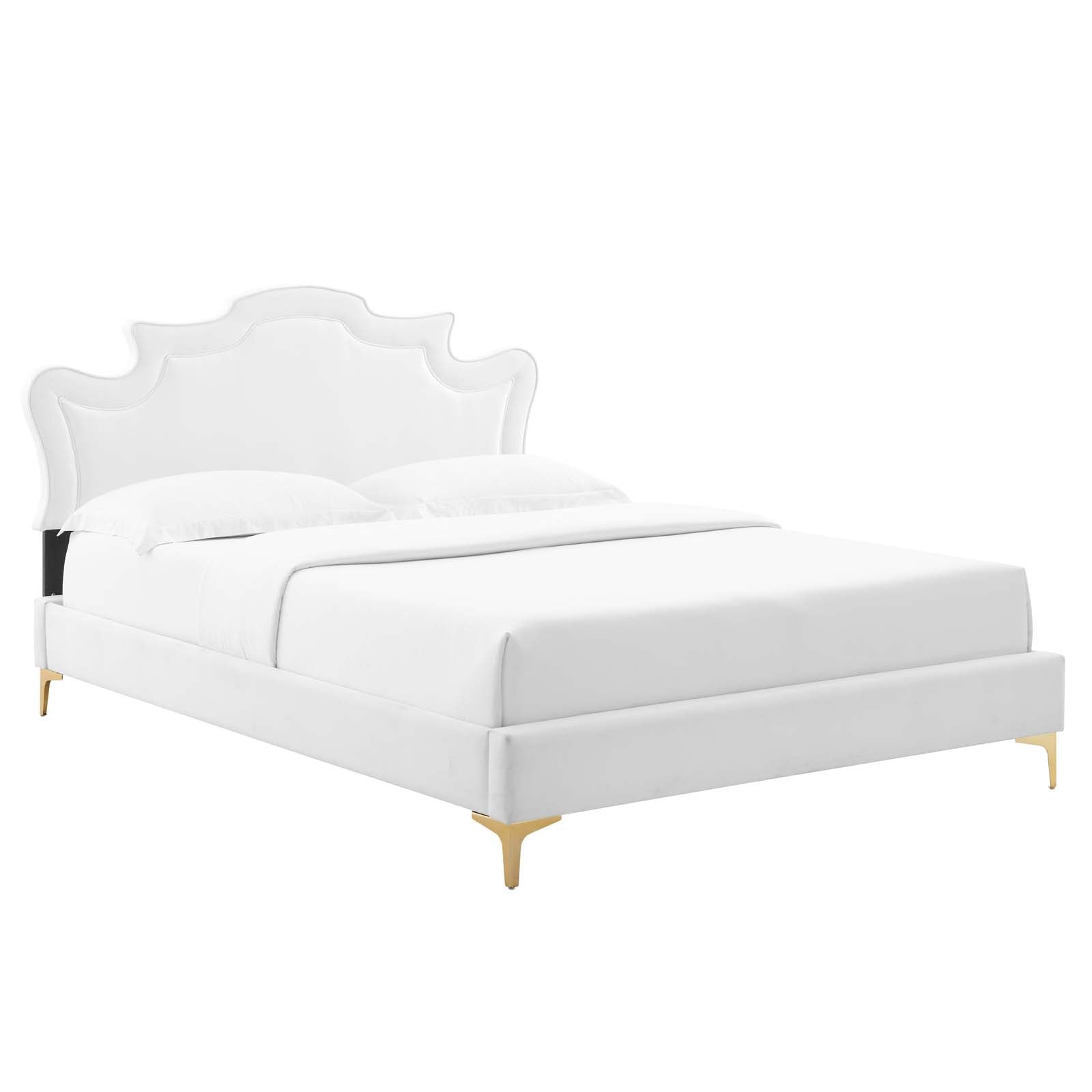 Neena Performance Velvet King Bed - East Shore Modern Home Furnishings