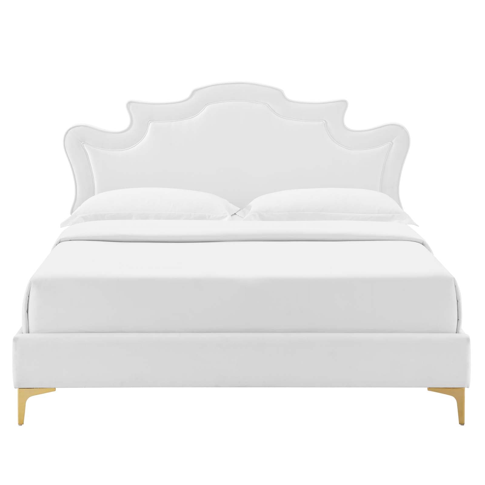 Neena Performance Velvet King Bed - East Shore Modern Home Furnishings