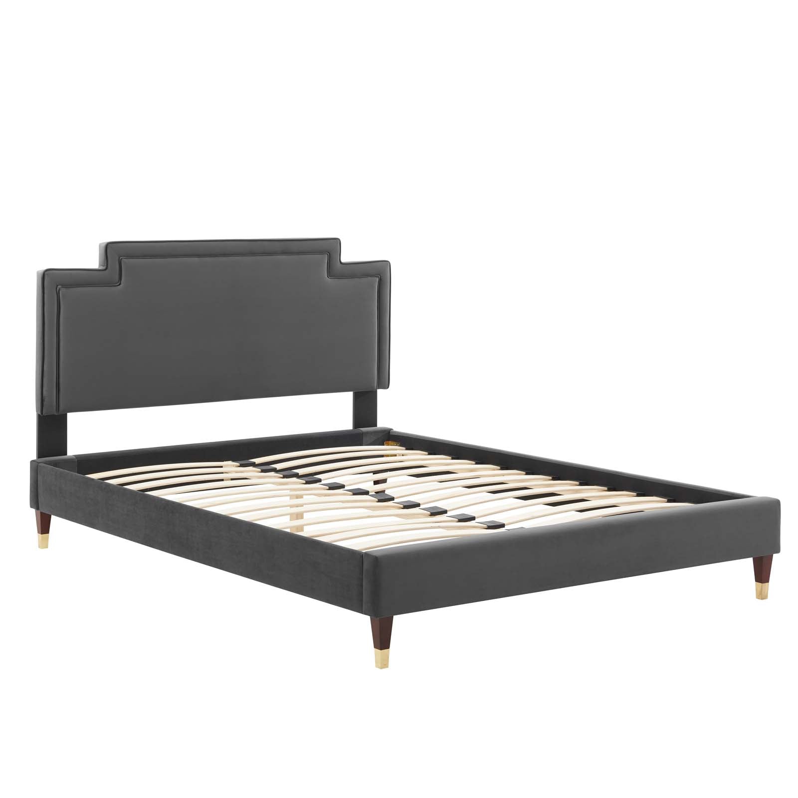 Liva Performance Velvet King Bed - East Shore Modern Home Furnishings