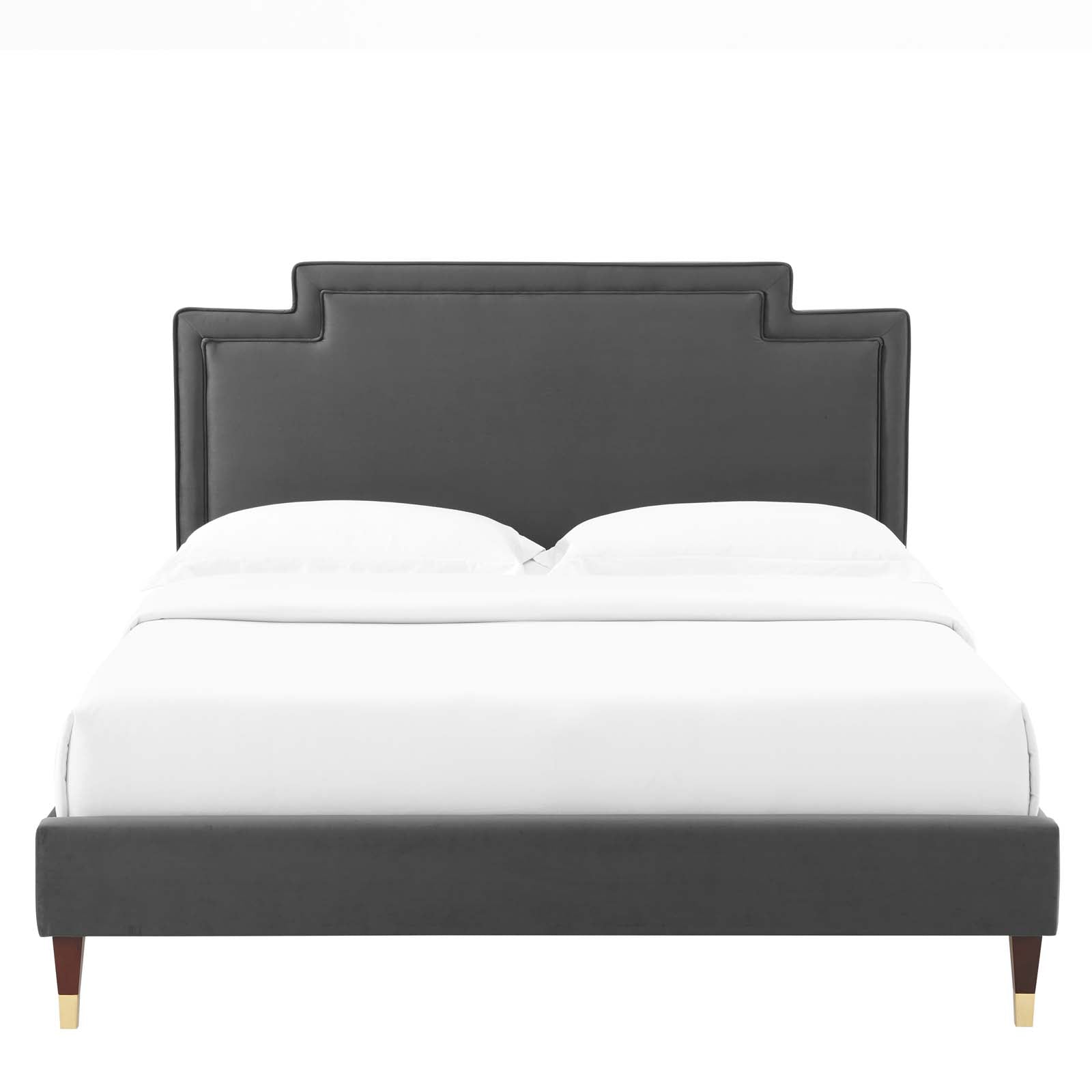 Liva Performance Velvet King Bed - East Shore Modern Home Furnishings