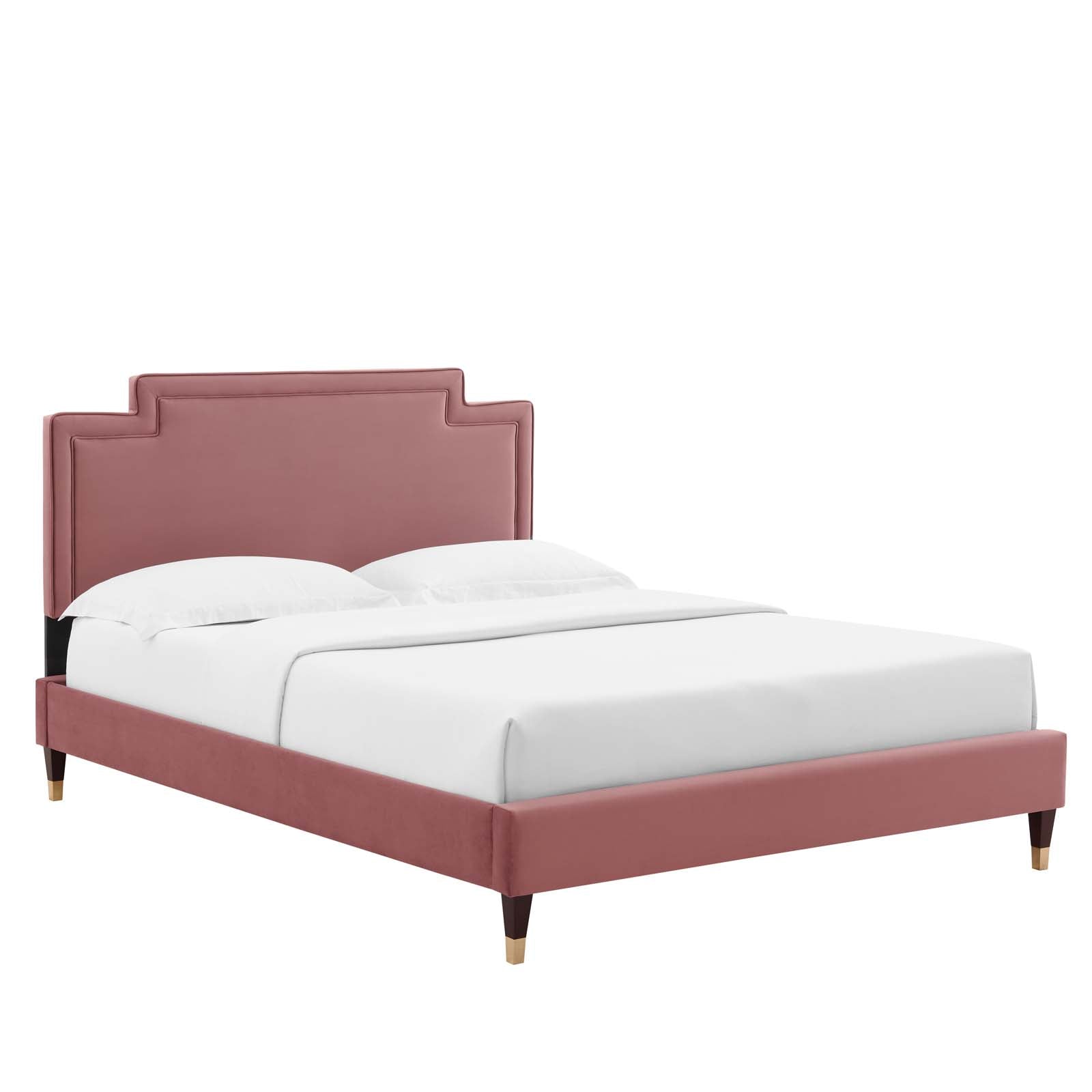 Liva Performance Velvet King Bed - East Shore Modern Home Furnishings