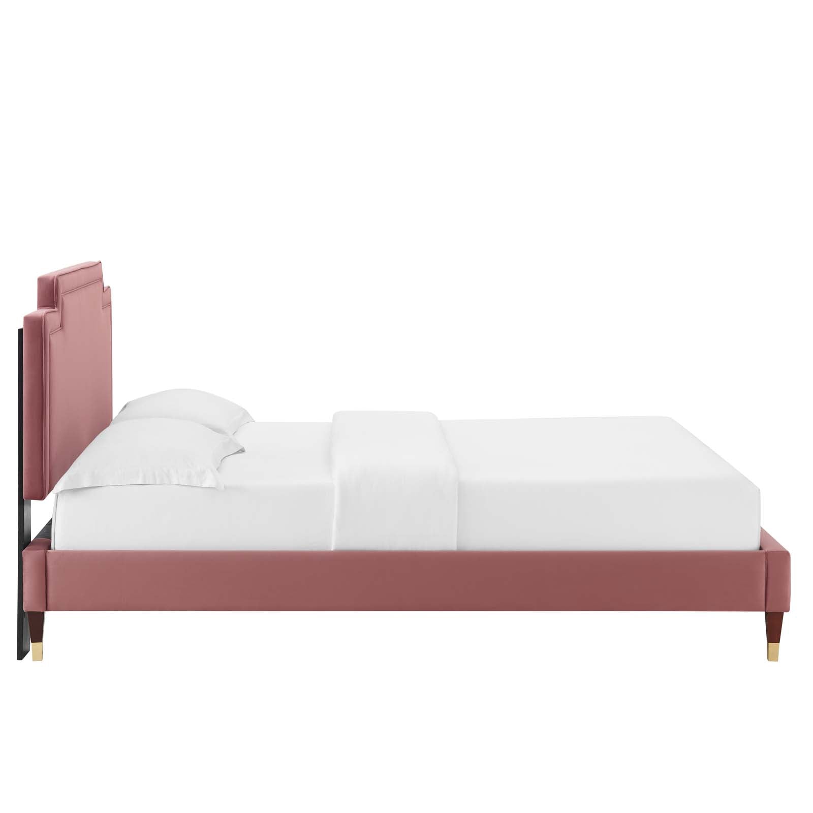 Liva Performance Velvet King Bed - East Shore Modern Home Furnishings