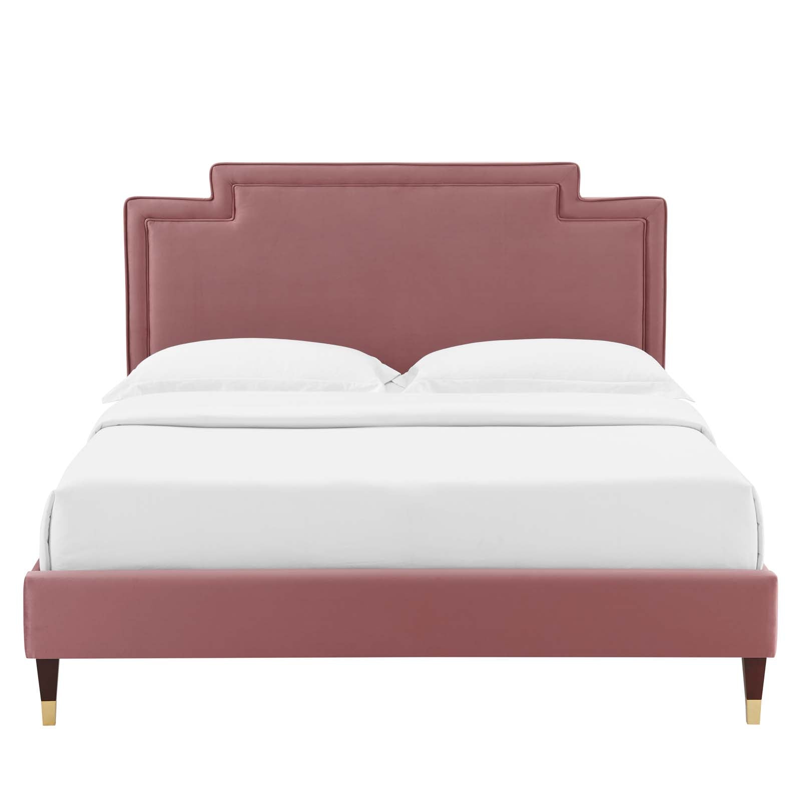 Liva Performance Velvet King Bed - East Shore Modern Home Furnishings