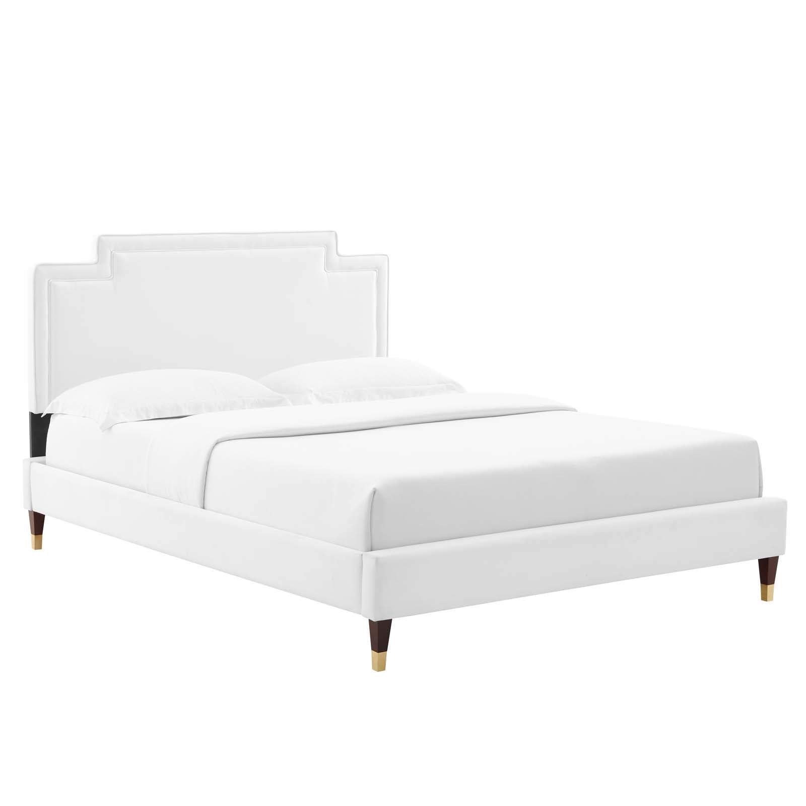 Liva Performance Velvet King Bed - East Shore Modern Home Furnishings