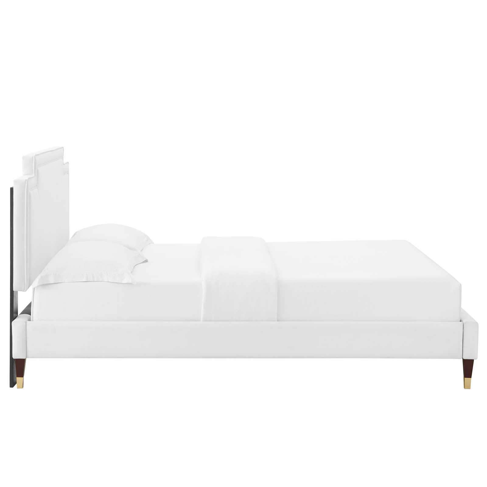 Liva Performance Velvet King Bed - East Shore Modern Home Furnishings