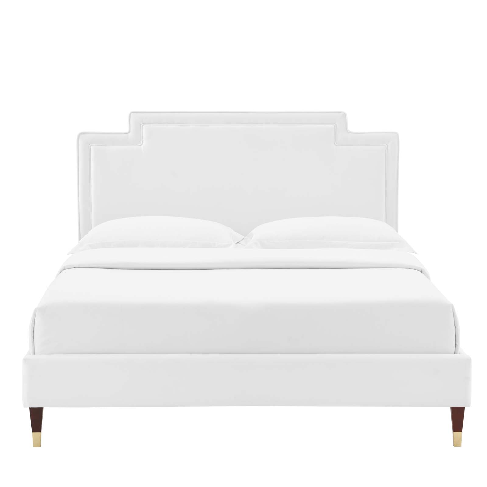 Liva Performance Velvet King Bed - East Shore Modern Home Furnishings