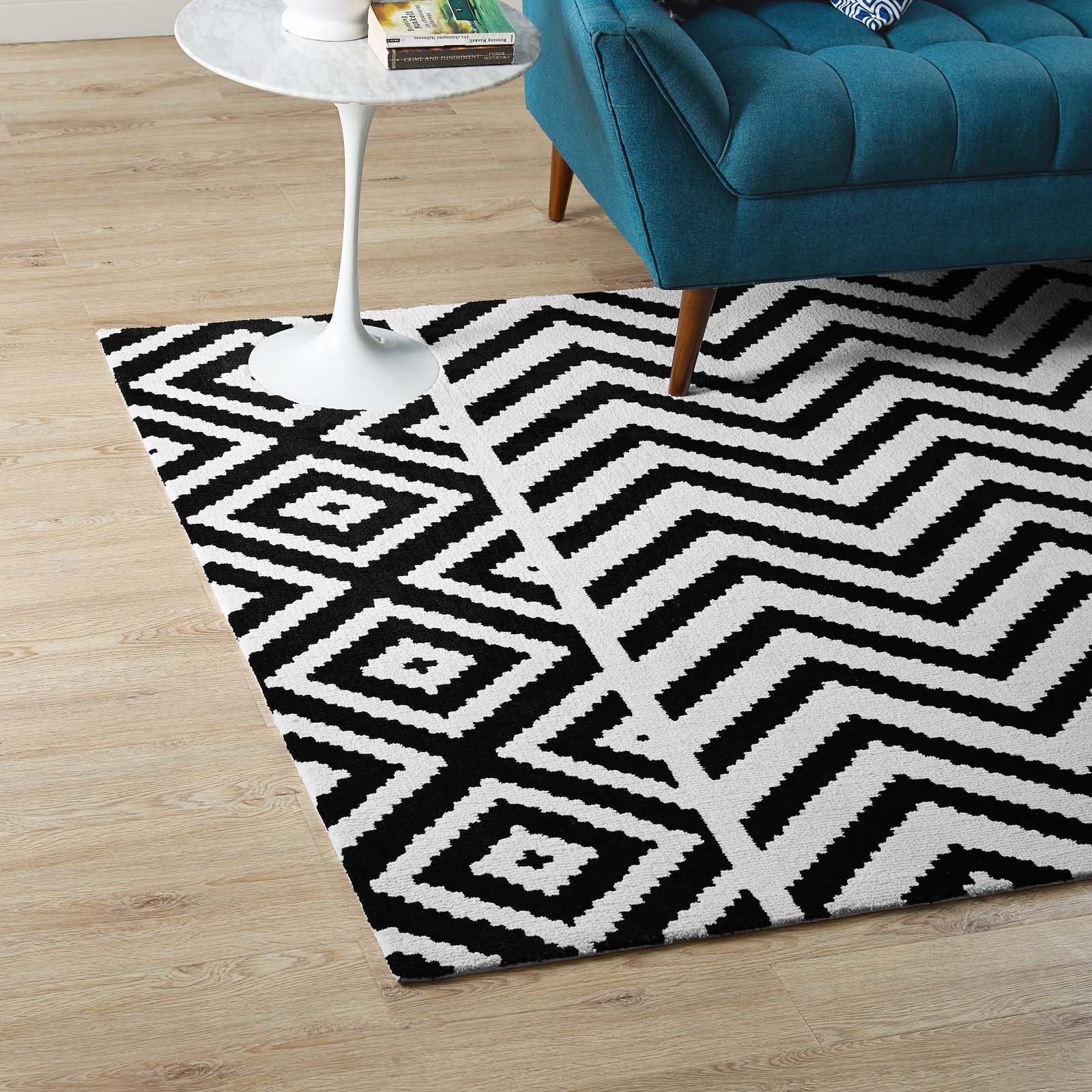 Ailani Geometric Chevron / Diamond Area Rug - East Shore Modern Home Furnishings