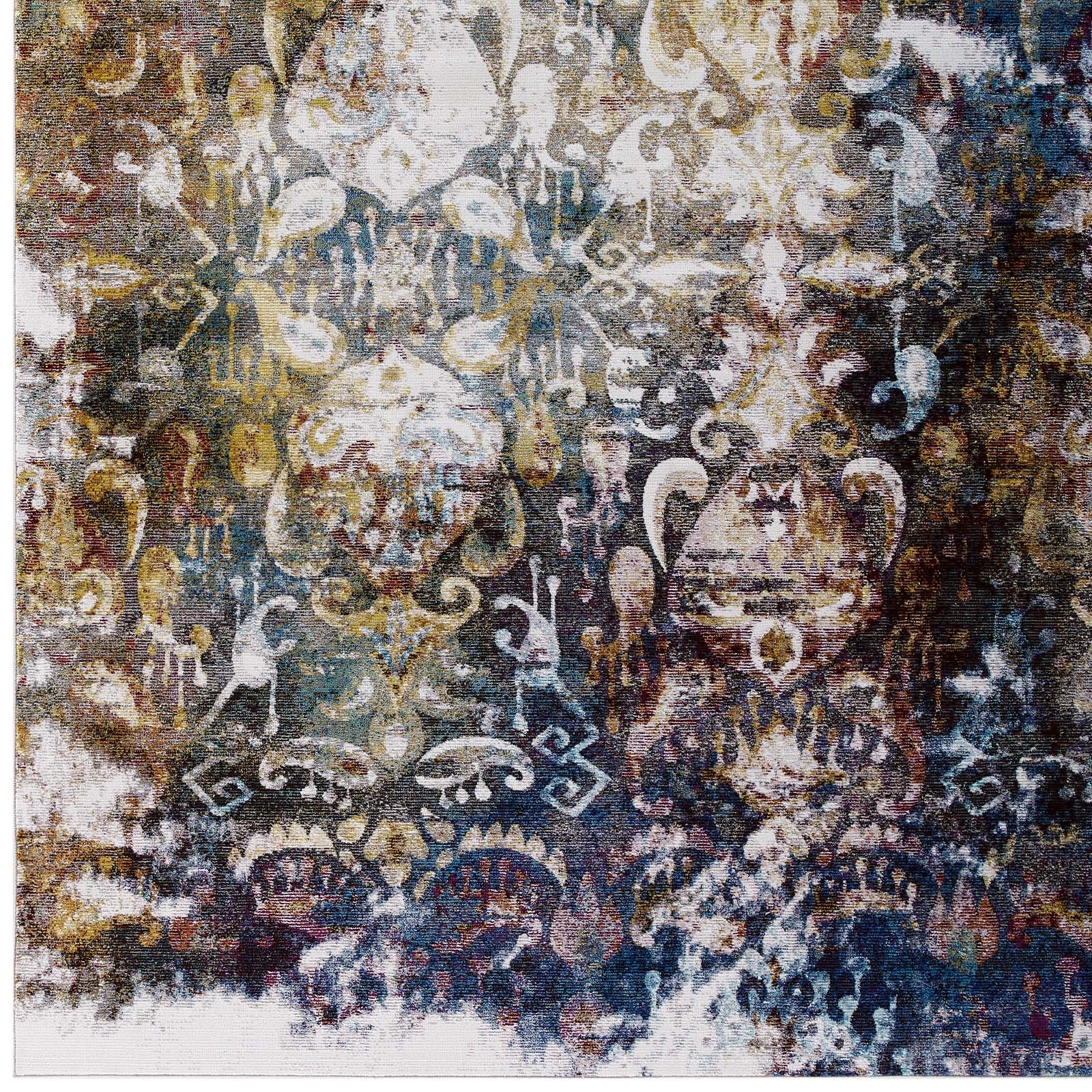 Success Jayla Transitional Distressed Vintage Floral Moroccan Trellis 4x6 Area Rug - East Shore Modern Home Furnishings